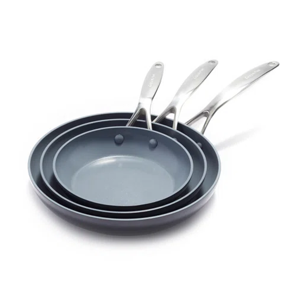 GreenPan Valencia Pro Ceramic Non Stick 8, 9.5, and 11-inch Frypan Set