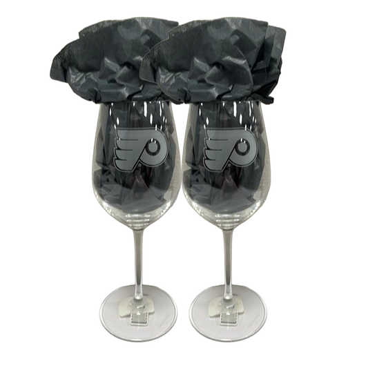 Pair of Flyers Wine Glasses
