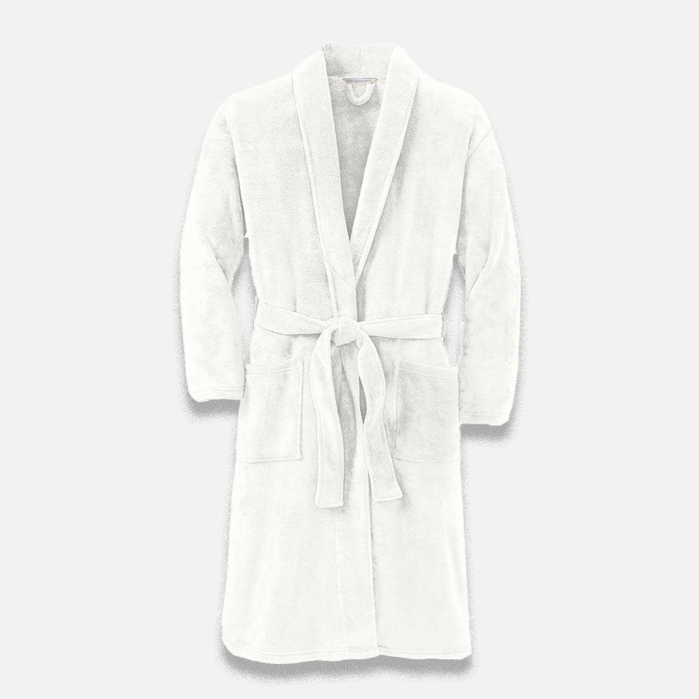 Plush Microfleece Shawl Collar Robe