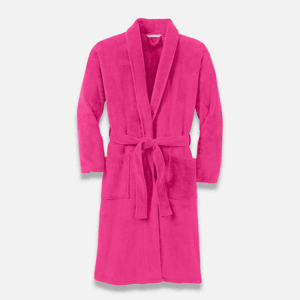 Plush Microfleece Shawl Collar Robe