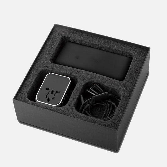 10,000 mAh Wireless Power Bank w/Universal Adapter Gift Set